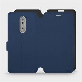Etui Soft Touch do Nokia 8 - wzór Głęboki granat z czernią