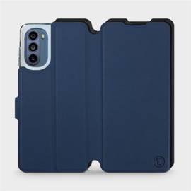 Etui Soft Touch do Motorola Moto G62 5G - wzór Głęboki granat z czernią