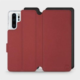 Etui Soft Touch do Huawei P30 Pro - wzór Zachodząca czerwień z czernią