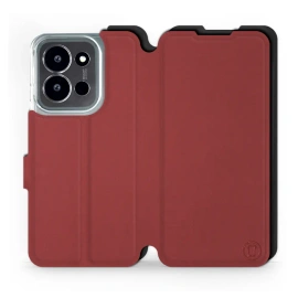 Etui Soft Touch do Xiaomi Poco C85 5G - wzór Zachodząca czerwień z czernią