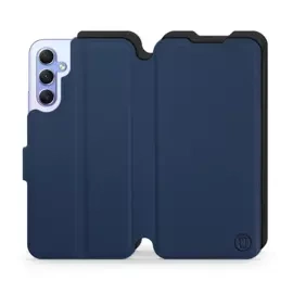 Etui Soft Touch do Samsung Galaxy A34 5G - wzór Głęboki granat z czernią