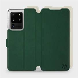 Etui Soft Touch do Samsung Galaxy S20 Ultra - wzór Miejska zieleń z platyną