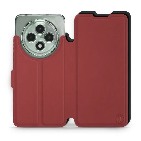 Etui Soft Touch do OPPO Reno12 F 5G - wzór Zachodząca czerwień z czernią