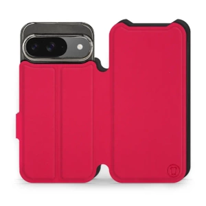 Etui Soft Touch do Google Pixel 9 - wzór Żywa czerwień z czernią