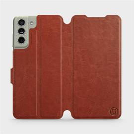 Etui do Samsung Galaxy S21 FE - wzór Brown&Orange