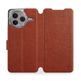 Etui do Xiaomi POCO F7 Pro 5G - wzór Brown&Orange