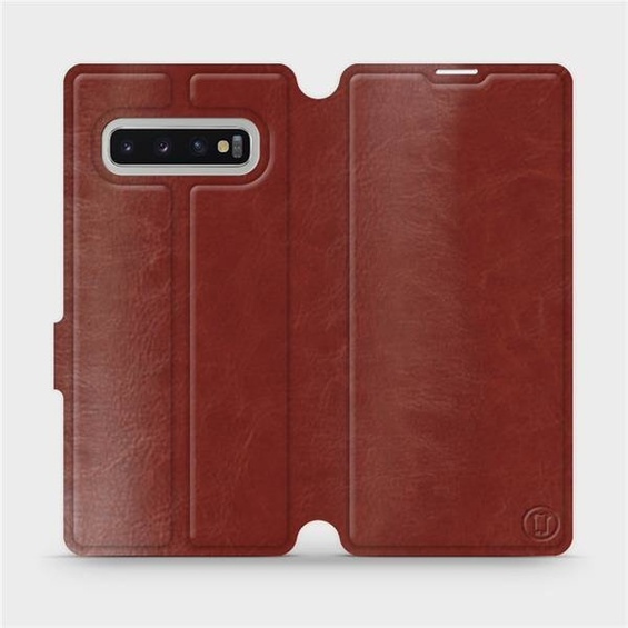 Etui do Samsung Galaxy S10 Plus - wzór Brown&Gray