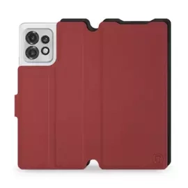 Etui Soft Touch do Motorola Edge 40 Pro - wzór Zachodząca czerwień z czernią