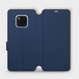 Etui Soft Touch do Huawei Mate 20 Pro - wzór Głęboki granat z platyną