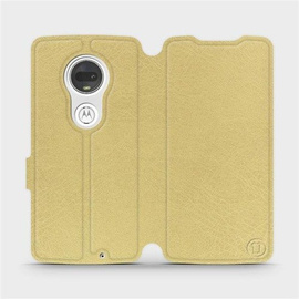 Etui do Motorola Moto G7 - wzór Gold&Orange