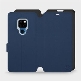 Etui Soft Touch do Huawei Mate 20 - wzór Głęboki granat z czernią