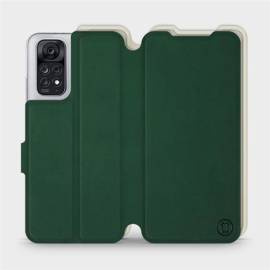 Etui Soft Touch do Xiaomi Redmi Note 11S - wzór Miejska zieleń z platyną