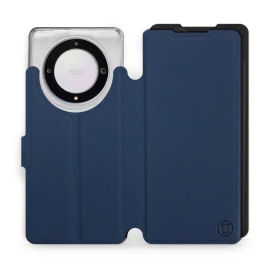 Etui Soft Touch do Huawei Honor Magic5 Lite 5G - wzór Głęboki granat z czernią