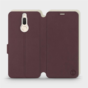 Etui Soft Touch do Huawei Mate 10 Lite - wzór Matowy burgund z platyną