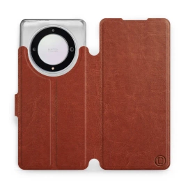 Etui do Huawei Honor Magic5 Lite 5G - wzór Brown&Orange