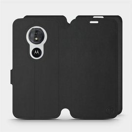 Etui Soft Touch do Motorola Moto E5 - wzór Satynowa czerń