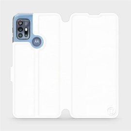 Etui do Motorola Moto G20 - wzór White&Orange