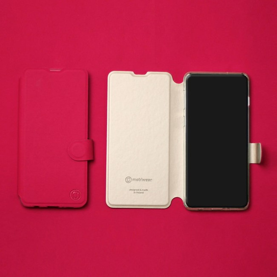 Etui Soft Touch do Samsung Galaxy A14 4G - wzór Żywa czerwień z platyną