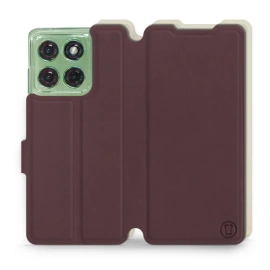 Etui Soft Touch do Motorola Edge 60 - wzór Matowy burgund z platyną