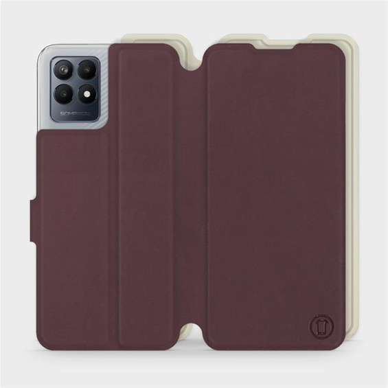 Etui Soft Touch do Realme Narzo 50 - wzór Matowy burgund z platyną