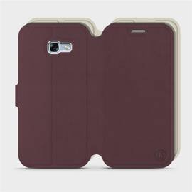 Etui Soft Touch do Samsung Galaxy A5 2017 - wzór Matowy burgund z platyną