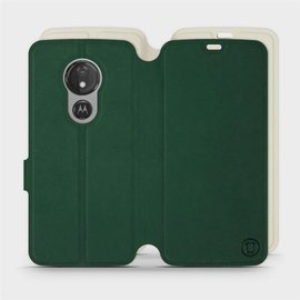 Etui Soft Touch do Motorola Moto G7 Power - wzór Miejska zieleń z platyną
