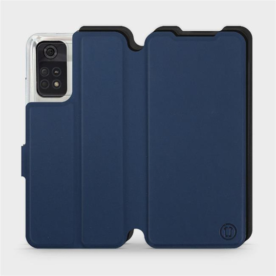 Etui Soft Touch do Xiaomi POCO M4 Pro 4G - wzór Głęboki granat z czernią