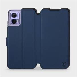 Etui Soft Touch do Motorola Edge 30 Neo - wzór Głęboki granat z czernią