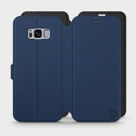 Etui Soft Touch do Samsung Galaxy S8 Plus - wzór Głęboki granat z czernią