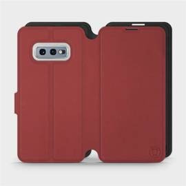 Etui Soft Touch do Samsung Galaxy S10e - wzór Zachodząca czerwień z czernią