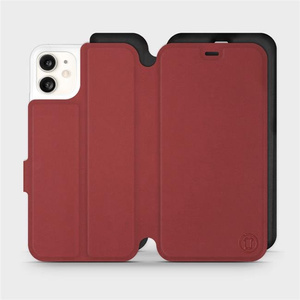 Etui Soft Touch do Apple iPhone 11 - wzór Zachodząca czerwień z czernią