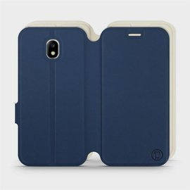 Etui Soft Touch do Samsung Galaxy J5 2017 - wzór Głęboki granat z platyną