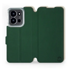 Etui Soft Touch do Xiaomi Poco C85 5G - wzór Miejska zieleń z platyną