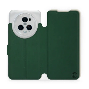 Etui Soft Touch do Huawei Honor Magic5 Pro 5G - wzór Miejska zieleń z platyną