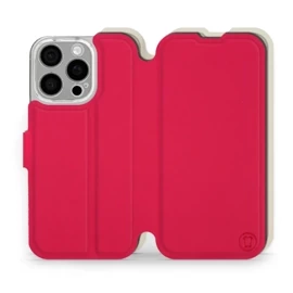 Etui Soft Touch do Apple iPhone 16 Pro - wzór Żywa czerwień z platyną