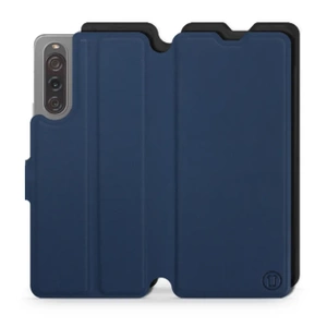 Etui Soft Touch do Sony Xperia 10 V - wzór Głęboki granat z czernią