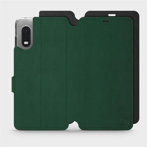 Etui Soft Touch do Samsung Galaxy Xcover PRO - wzór Miejska zieleń z czernią