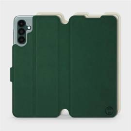 Etui Soft Touch do Samsung Galaxy A04S - wzór Miejska zieleń z platyną