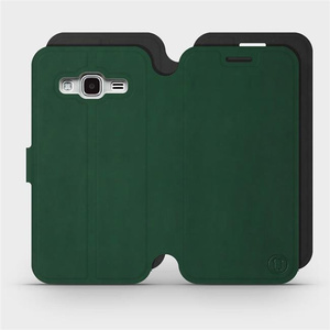 Etui Soft Touch do Samsung Galaxy J3 2016 - wzór Miejska zieleń z czernią