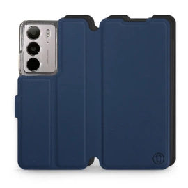 Etui Soft Touch do Realme C75 - wzór Głęboki granat z czernią