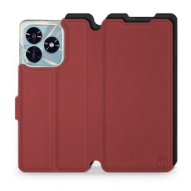 Etui Soft Touch do Huawei Honor X5c Plus - wzór Zachodząca czerwień z czernią