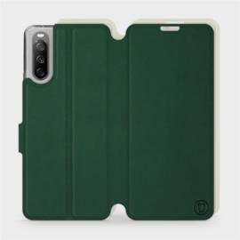 Etui Soft Touch do Sony Xperia 10 III - wzór Miejska zieleń z platyną