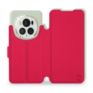 Etui Soft Touch do Huawei Honor Magic6 Pro - wzór Żywa czerwień z platyną