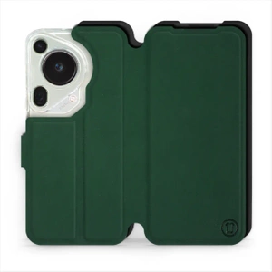 Etui Soft Touch do Huawei Pura 70 Ultra - wzór Miejska zieleń z czernią