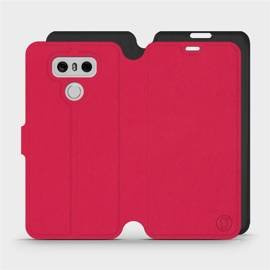 Etui Soft Touch do LG G6 - wzór Żywa czerwień z czernią