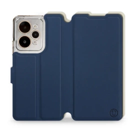 Etui Soft Touch do Realme 15 Pro 5G - wzór Głęboki granat z platyną