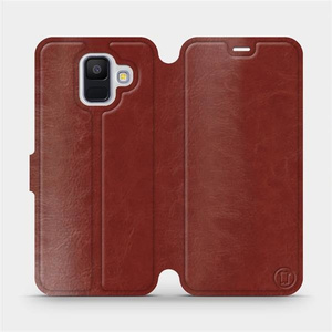 Etui do Samsung Galaxy A6 - wzór Brown&Gray