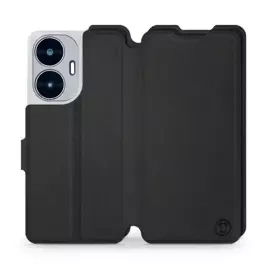 Etui Soft Touch do Realme C55 - wzór Satynowa czerń