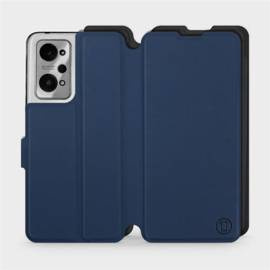 Etui Soft Touch do Realme GT 2 - wzór Głęboki granat z czernią