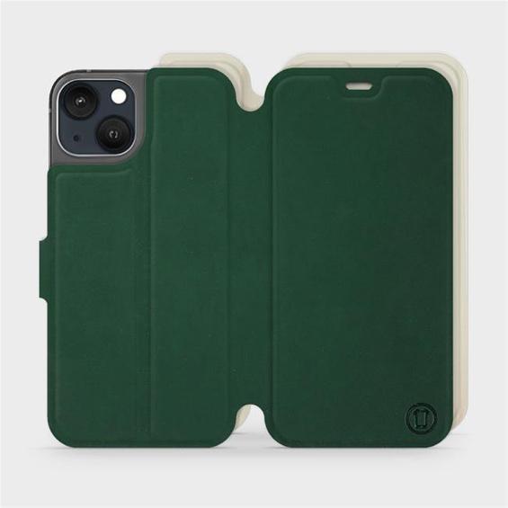 Etui Soft Touch do Apple iPhone 13 - wzór Miejska zieleń z platyną